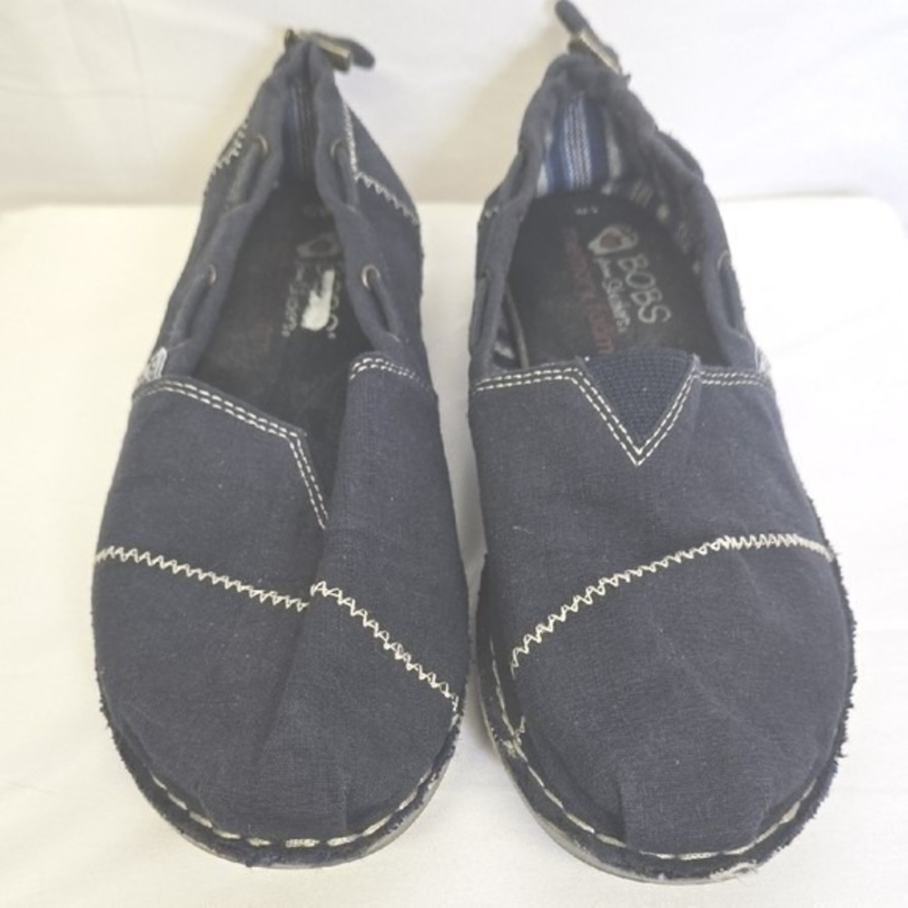 Skechers Bobs Loafer Flats Toggle Slip Ons Blue Women's Size 7.5